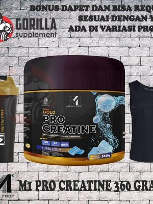 Muscle First Gold Series Pro Creatine 360 Gram Musclefirst M1 Nutrion PROCREATINE - Green Apple,
